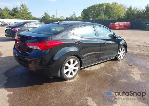 2013 Hyundai Elantra Limited из США, поврежденный, VIN 5NPDH4AE9DH277010
